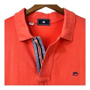 SOUTHERN TIDE Skipjack Polo Shirt L Orange